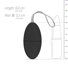 EasyToys - Remote Control Vibrating Egg - Black
