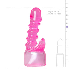 Easytoys Spiral Wand Attachment - Pink