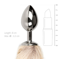 Easytoys Fetish - Fox Tail Plug No. 2 - Silver