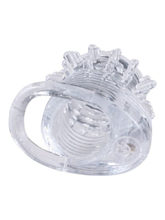 Size Matters - Clear Sensations Vibrating Penis Sleeve - Transparent