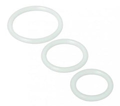 Trinity Vibes - Silicone Cock Rings, Clear