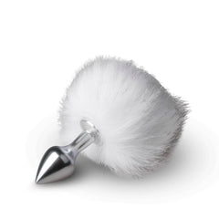 Easytoys Fetish - Bunny Tail Plug No. 1 - Silver/White