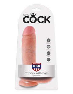 King Cock Dildo With Balls - 20 cm