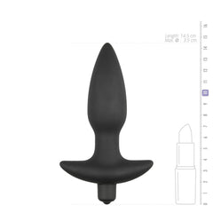 Black Silicone Perineum Tickler - 14,5 cm