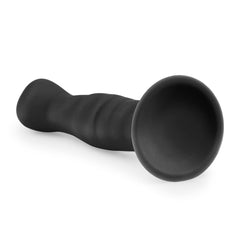 Silicone Suction Cup Black Dildo - 14 cm