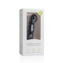 Silicone Suction Cup Black Dildo - 14 cm