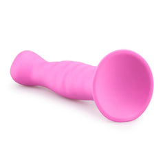 Pink Silicone Suction Cup Dildo - 14 cm