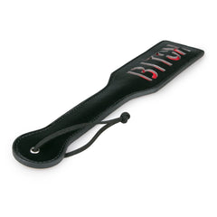 Easytoys Fetish - Black Leather Paddle - Bitch