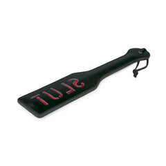 Easytoys Fetish - Black Leather Paddle - Slut
