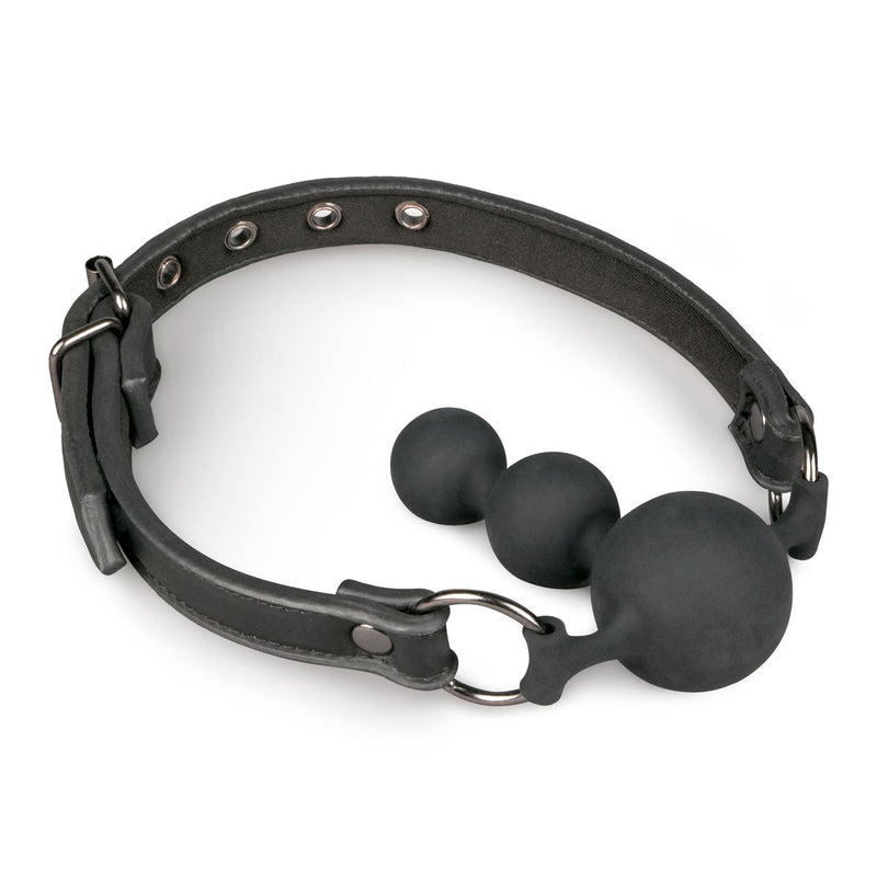 Easytoys Fetish - Ball Gag With Silicone Beads - Black