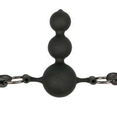 Easytoys Fetish - Ball Gag With Silicone Beads - Black