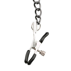 Easytoys Fetish - Leather Collar With Nipple Chains