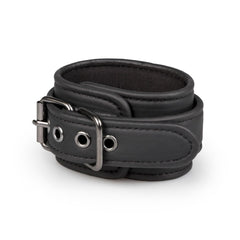 Easytoys Fetish - Faux Leather Handcuffs - Black