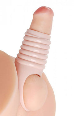 Size Matters - Really Ample Ribbed Penis Enhancer Sheath