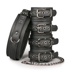 Easytoys Fetish - Bondage Set - Collar Hand and Ankle Cuffs