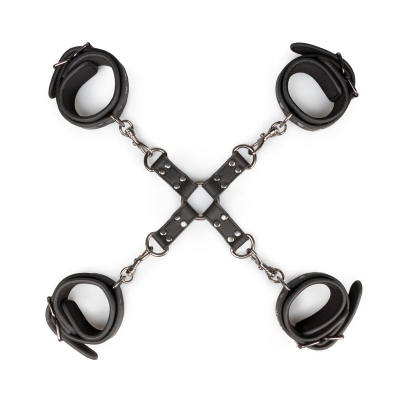 Easytoys Fetish - Hogtie With Hand and Anklecuffs - Black