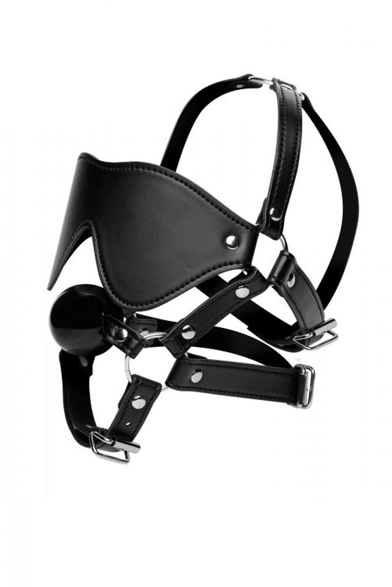 STRICT - Blindfold Harness and Ball Gag