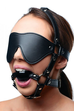 STRICT - Blindfold Harness and Ball Gag