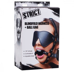 STRICT - Blindfold Harness and Ball Gag
