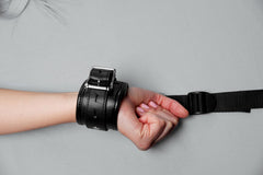 XR Brands - Bed Restraint Kit Bed Cuffs - Black