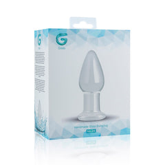 Gildo - Clear Glass Buttplug - 9,4 cm