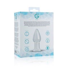 Gildo - Clear Glass Buttplug - 9,4 cm