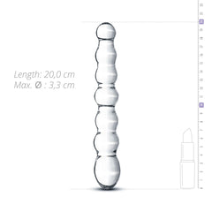 Gildo - Beaded Glass Dildo No. 19 - 20 cm