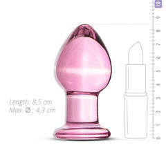 Gildo - Pink Glass Buttplug - 9 cm