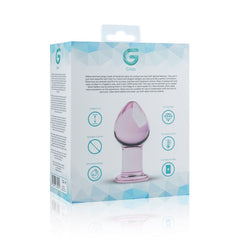 Gildo - Pink Glass Buttplug - 9 cm
