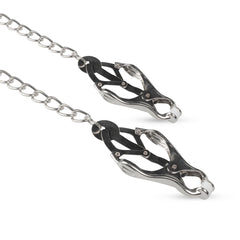 Easytoys Fetish - Japanese Clover Clamps With Chain