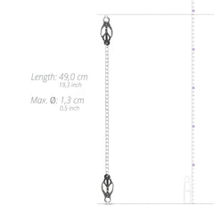 Easytoys Fetish - Japanese Clover Clamps With Chain