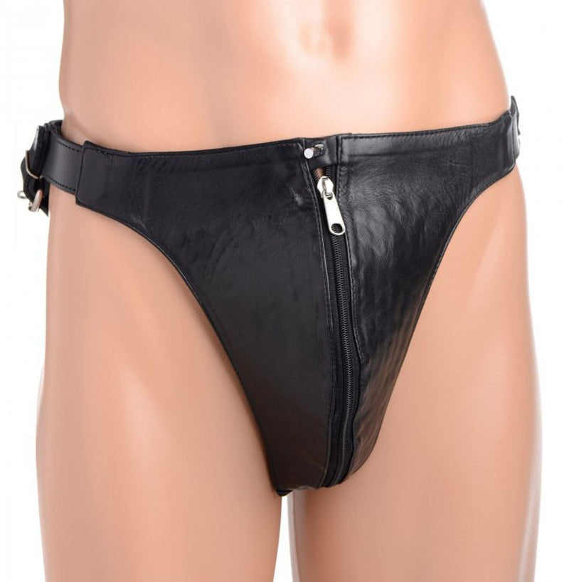 Spiked Leather Confinement Jockstrap