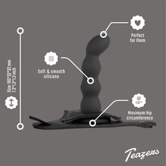 Teazers – Silicone Strap-On Set – Black