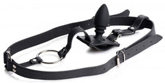 Harness With Cock Ring And Anal Plug