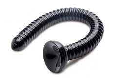 Ribbed Anal Snake - 19 Inch