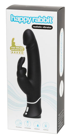 Happy Rabbit – Realistic Rabbit Vibrator – Black