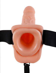 7" Hollow Strap-On With Balls