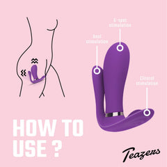 Teazers – Remote Pleaser Vibrator – Purple