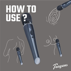 Teazers – Black Lightning Wand Vibrator – Black