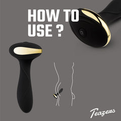 Teazers – Heat Of The Moment Butt Plug Vibrator – Black