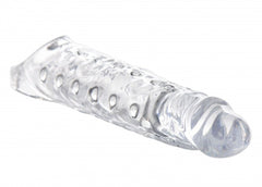 Extender Penis Sleeve With Nubs - Clear