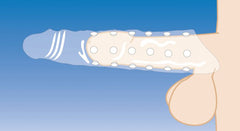 Extender Penis Sleeve With Nubs - Clear