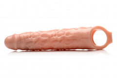 Extender Penis Sleeve With Nubs - Light Skin