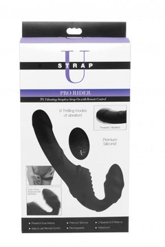 Pro Rider Strapless Strap-on Vibrator - Black