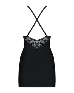 Obsessive - Negligee With Mesh And Crossed Straps