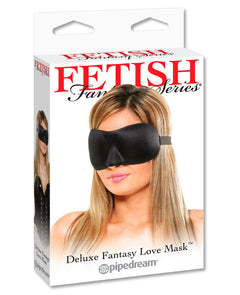 Satin Love Mask Deluxe - Black