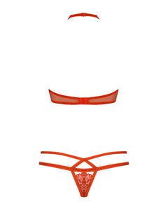 Obsessive - Bra & Thong Set - Red