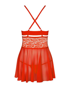 Obsessive - Babydoll Set - Red