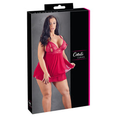Cottelli Collection - Babydoll With Half Open Cups