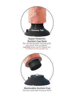 King Cock Vibrating Dildo - 20 cm